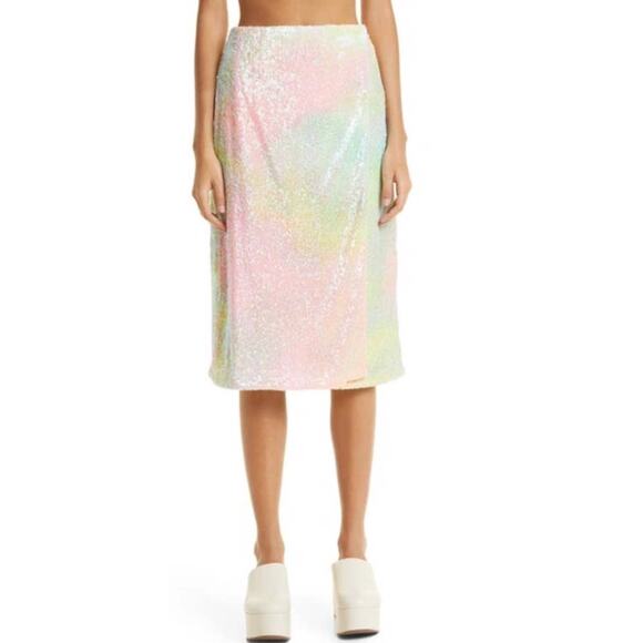 Stine Goya skirt Arwen sequin ombre multi color Medium M - Picture 1 of 8